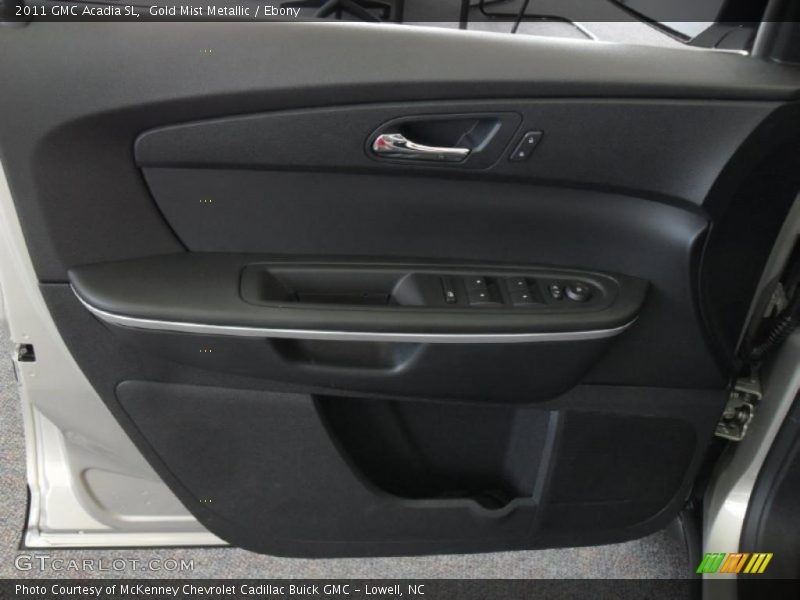 Gold Mist Metallic / Ebony 2011 GMC Acadia SL