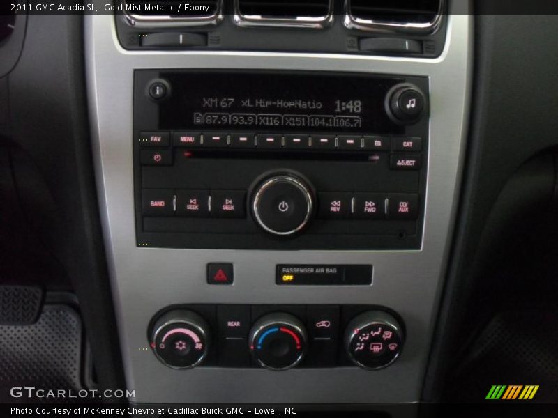 Gold Mist Metallic / Ebony 2011 GMC Acadia SL