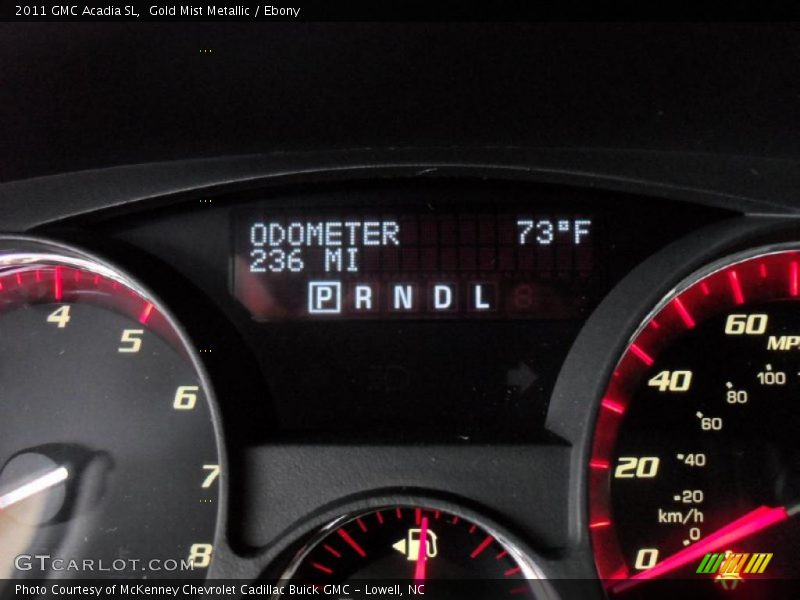 Gold Mist Metallic / Ebony 2011 GMC Acadia SL