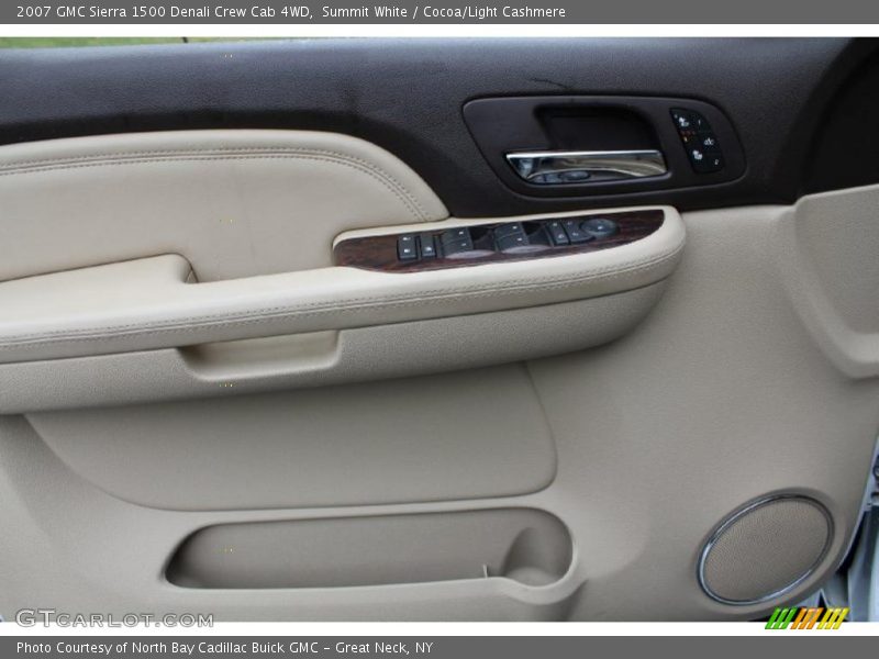 Summit White / Cocoa/Light Cashmere 2007 GMC Sierra 1500 Denali Crew Cab 4WD