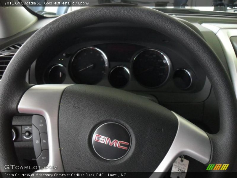 Gold Mist Metallic / Ebony 2011 GMC Acadia SL
