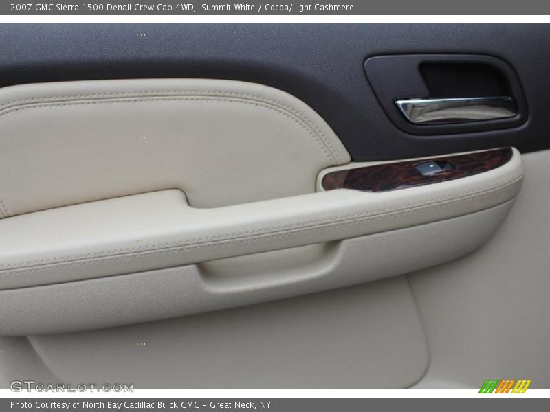 Summit White / Cocoa/Light Cashmere 2007 GMC Sierra 1500 Denali Crew Cab 4WD