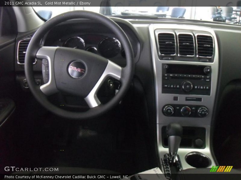 Gold Mist Metallic / Ebony 2011 GMC Acadia SL