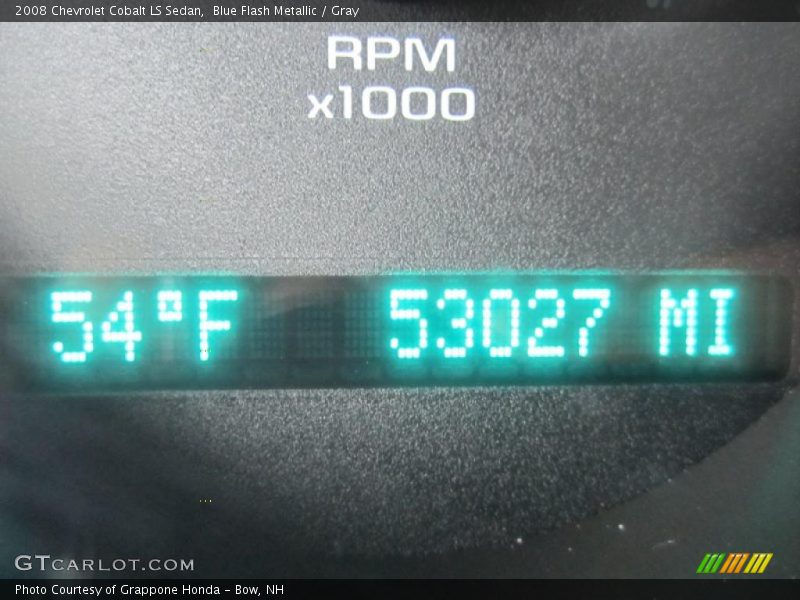 Blue Flash Metallic / Gray 2008 Chevrolet Cobalt LS Sedan