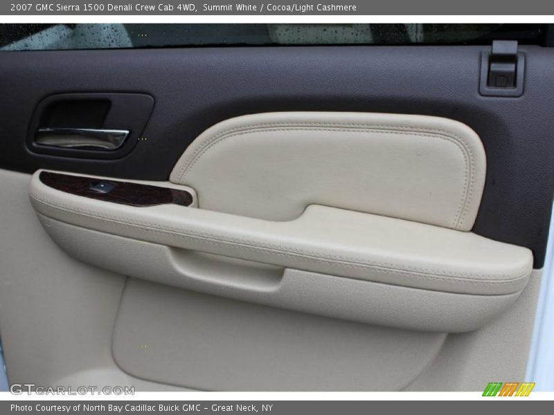 Summit White / Cocoa/Light Cashmere 2007 GMC Sierra 1500 Denali Crew Cab 4WD