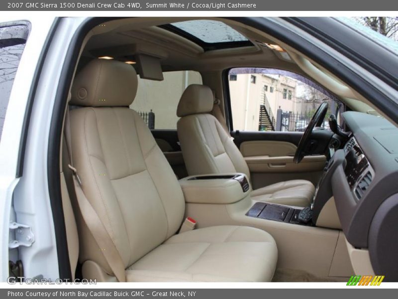Summit White / Cocoa/Light Cashmere 2007 GMC Sierra 1500 Denali Crew Cab 4WD