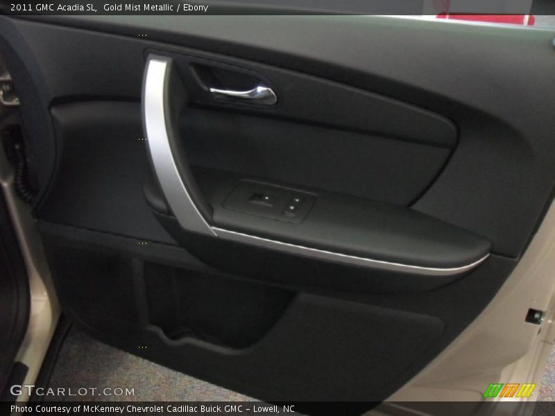 Gold Mist Metallic / Ebony 2011 GMC Acadia SL