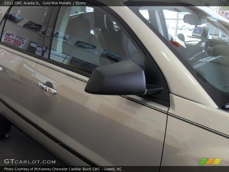 Gold Mist Metallic / Ebony 2011 GMC Acadia SL