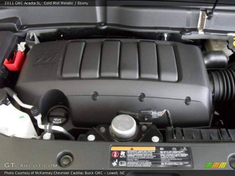 Gold Mist Metallic / Ebony 2011 GMC Acadia SL