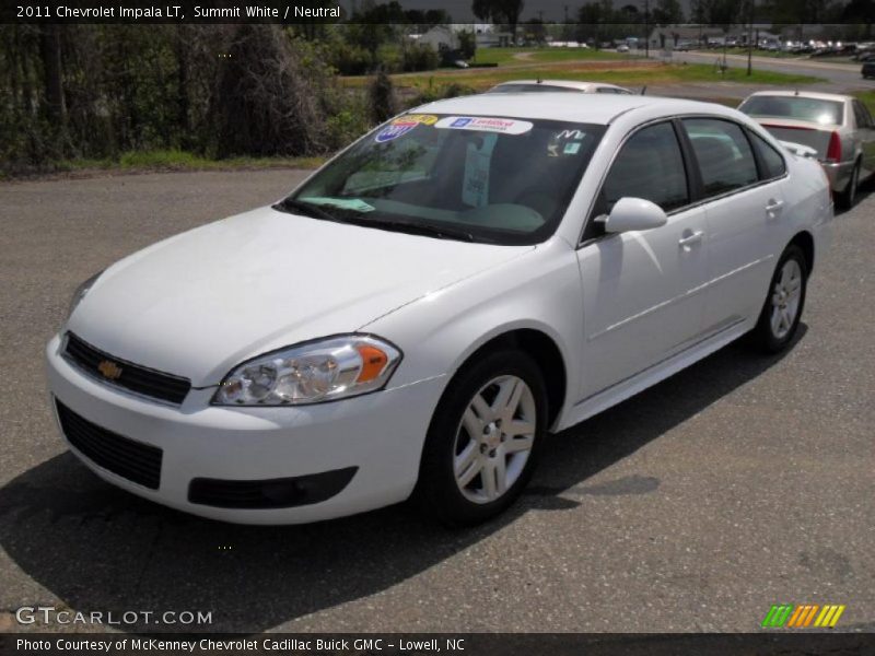 Summit White / Neutral 2011 Chevrolet Impala LT