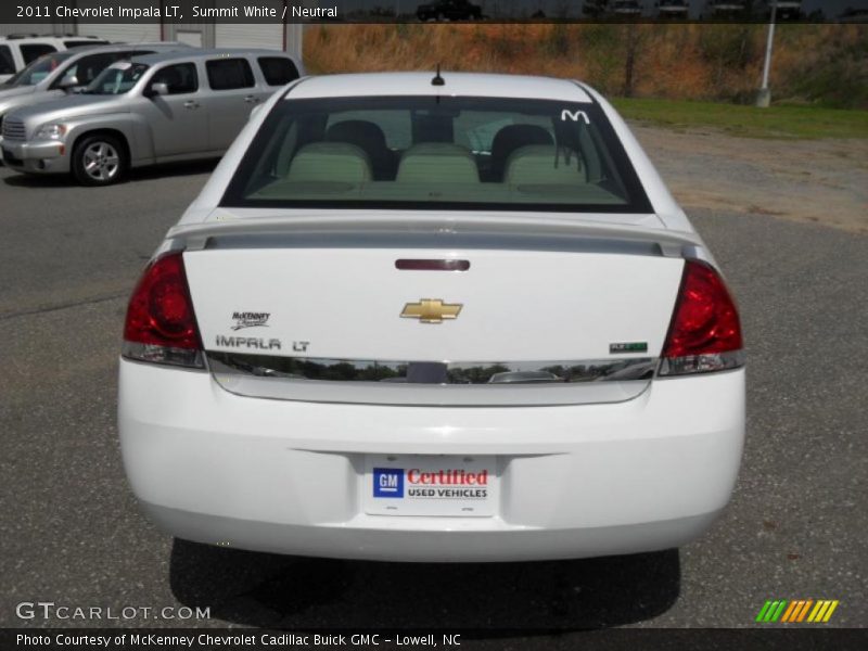 Summit White / Neutral 2011 Chevrolet Impala LT