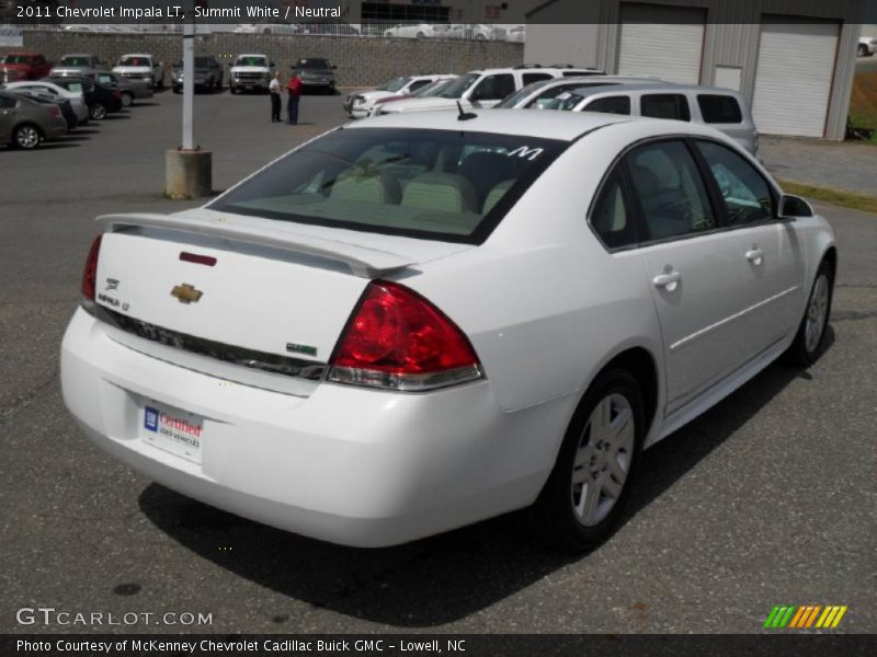 Summit White / Neutral 2011 Chevrolet Impala LT