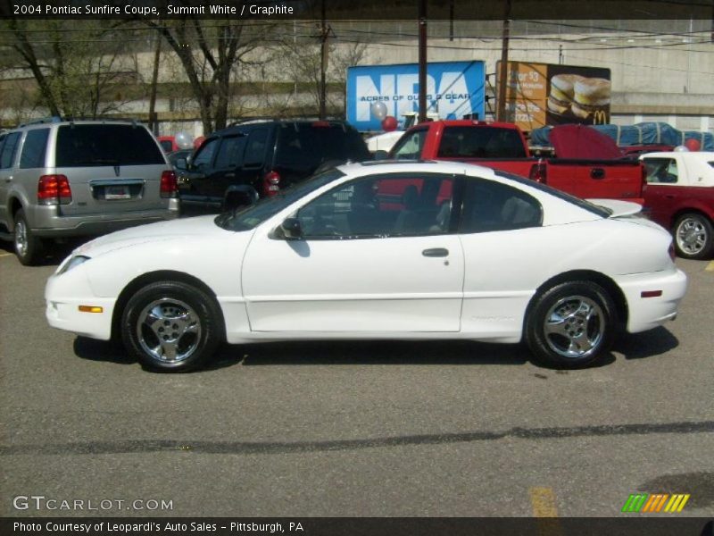 Summit White / Graphite 2004 Pontiac Sunfire Coupe