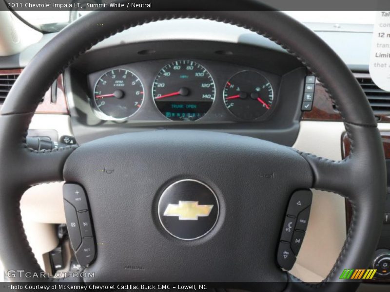 Summit White / Neutral 2011 Chevrolet Impala LT