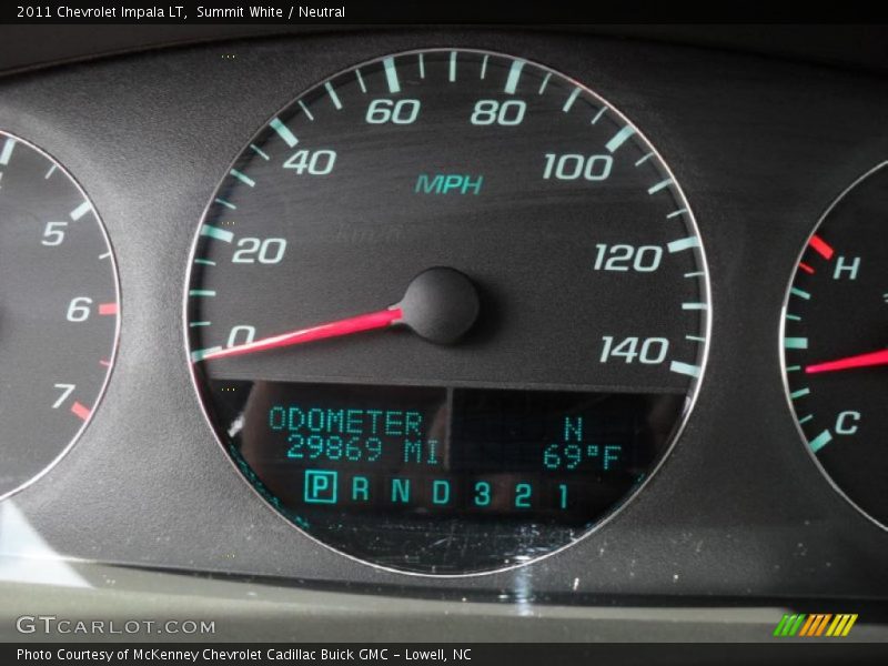 Summit White / Neutral 2011 Chevrolet Impala LT