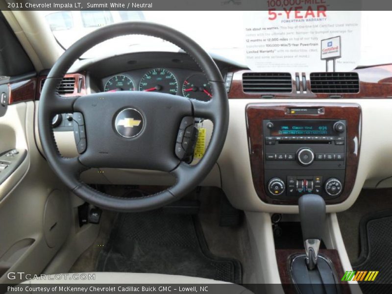 Summit White / Neutral 2011 Chevrolet Impala LT