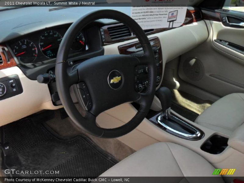 Summit White / Neutral 2011 Chevrolet Impala LT