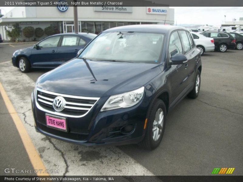 Night Blue Metallic / Charcoal 2011 Volkswagen Tiguan S 4Motion