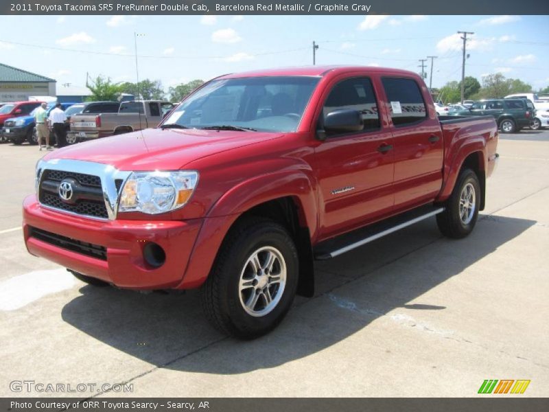 Barcelona Red Metallic / Graphite Gray 2011 Toyota Tacoma SR5 PreRunner Double Cab