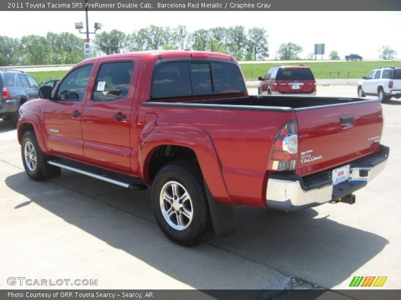 Barcelona Red Metallic / Graphite Gray 2011 Toyota Tacoma SR5 PreRunner Double Cab