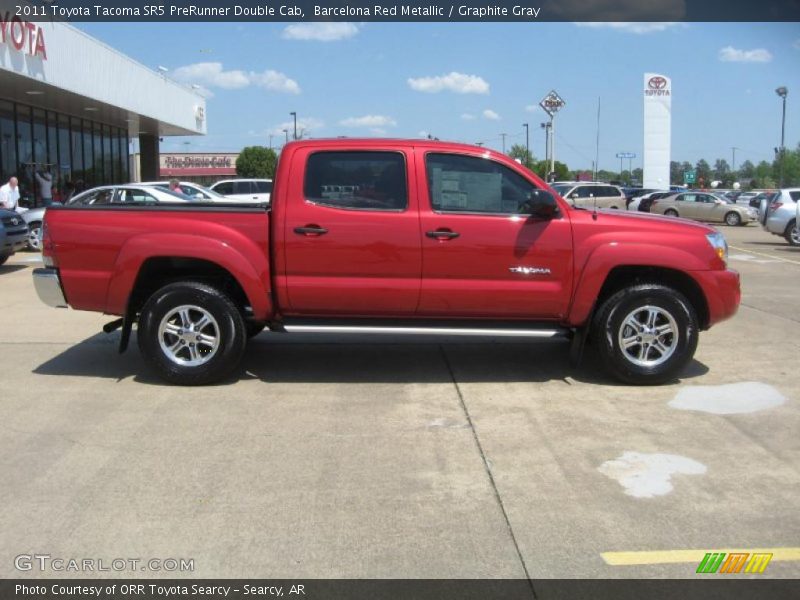 Barcelona Red Metallic / Graphite Gray 2011 Toyota Tacoma SR5 PreRunner Double Cab