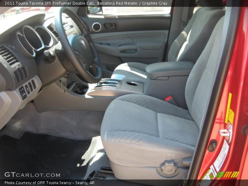 Barcelona Red Metallic / Graphite Gray 2011 Toyota Tacoma SR5 PreRunner Double Cab