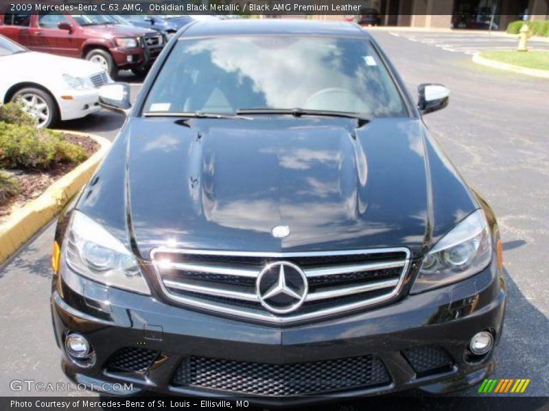 Obsidian Black Metallic / Black AMG Premium Leather 2009 Mercedes-Benz C 63 AMG