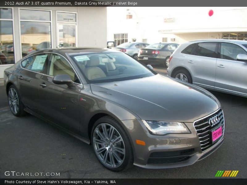 Dakota Grey Metallic / Velvet Beige 2012 Audi A7 3.0T quattro Premium