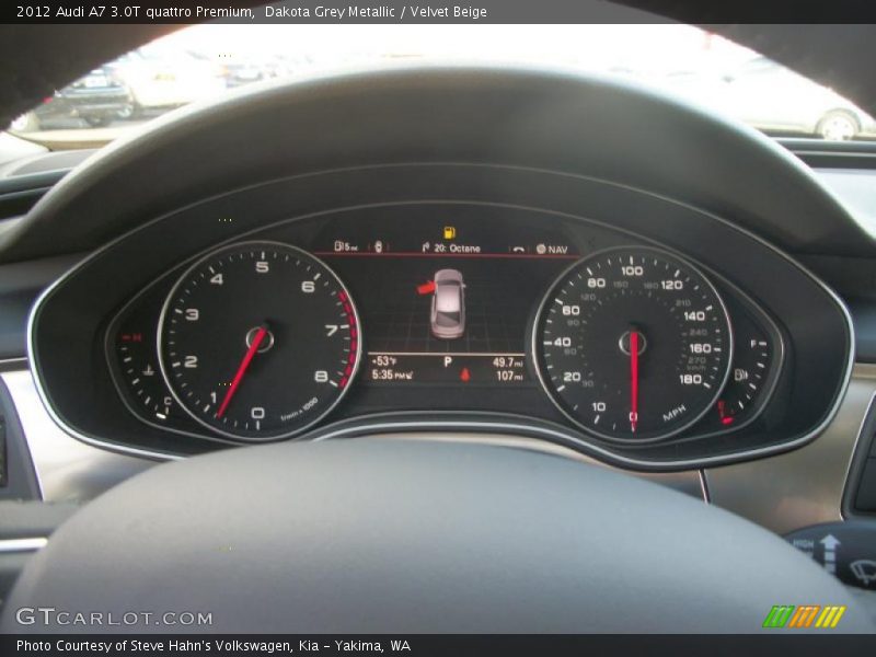  2012 A7 3.0T quattro Premium 3.0T quattro Premium Gauges