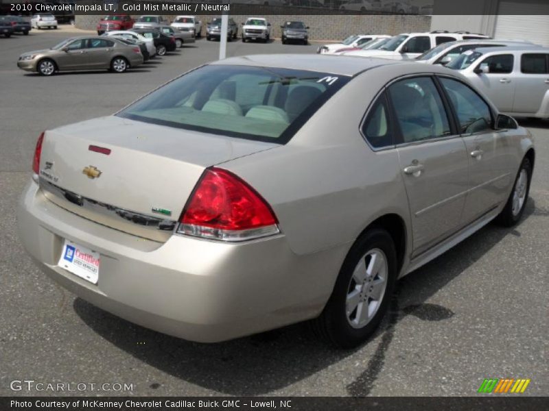 Gold Mist Metallic / Neutral 2010 Chevrolet Impala LT