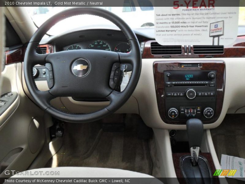 Gold Mist Metallic / Neutral 2010 Chevrolet Impala LT