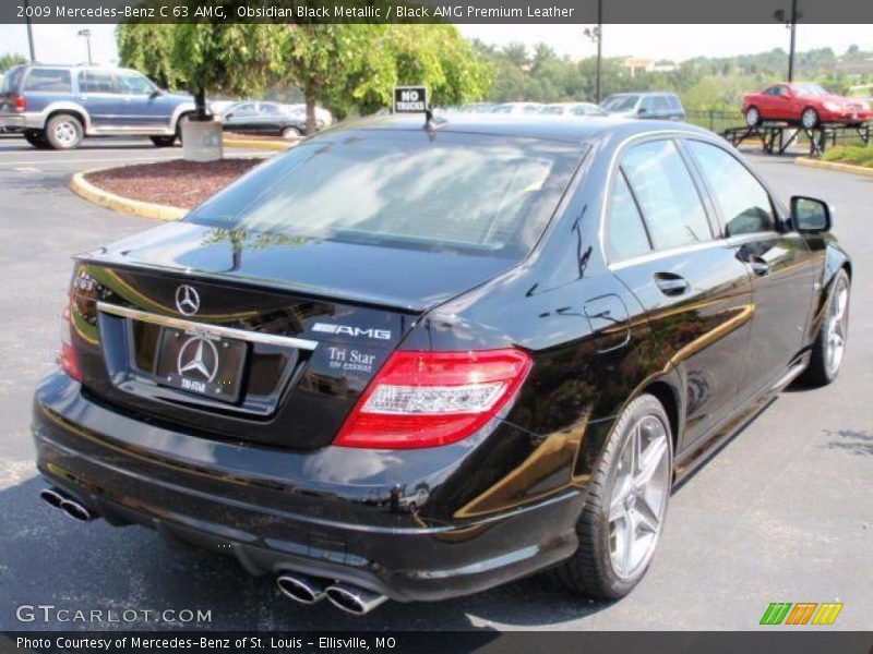 Obsidian Black Metallic / Black AMG Premium Leather 2009 Mercedes-Benz C 63 AMG