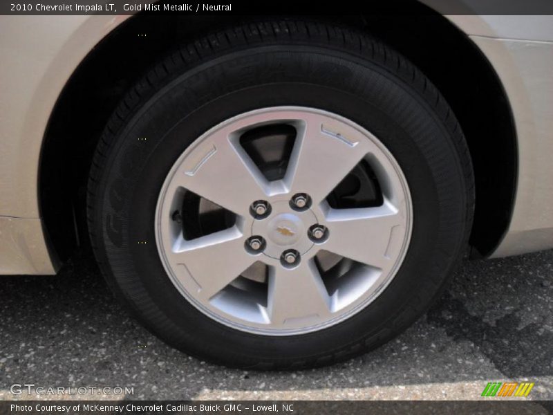 Gold Mist Metallic / Neutral 2010 Chevrolet Impala LT