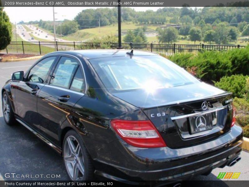 Obsidian Black Metallic / Black AMG Premium Leather 2009 Mercedes-Benz C 63 AMG