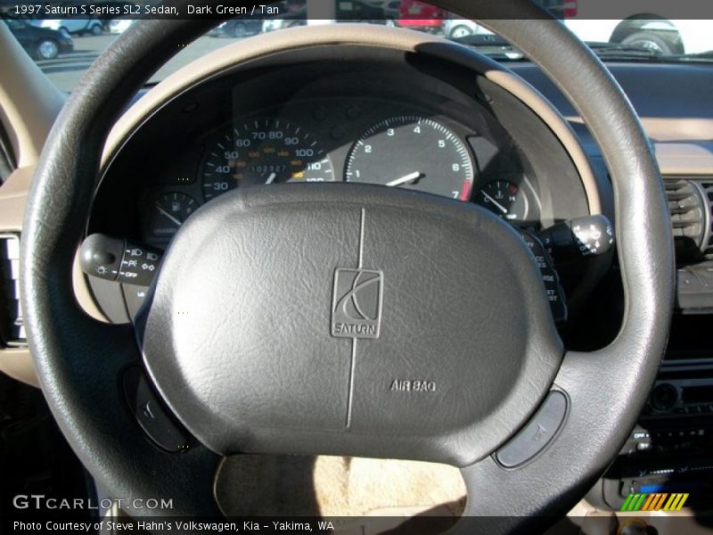 Dark Green / Tan 1997 Saturn S Series SL2 Sedan