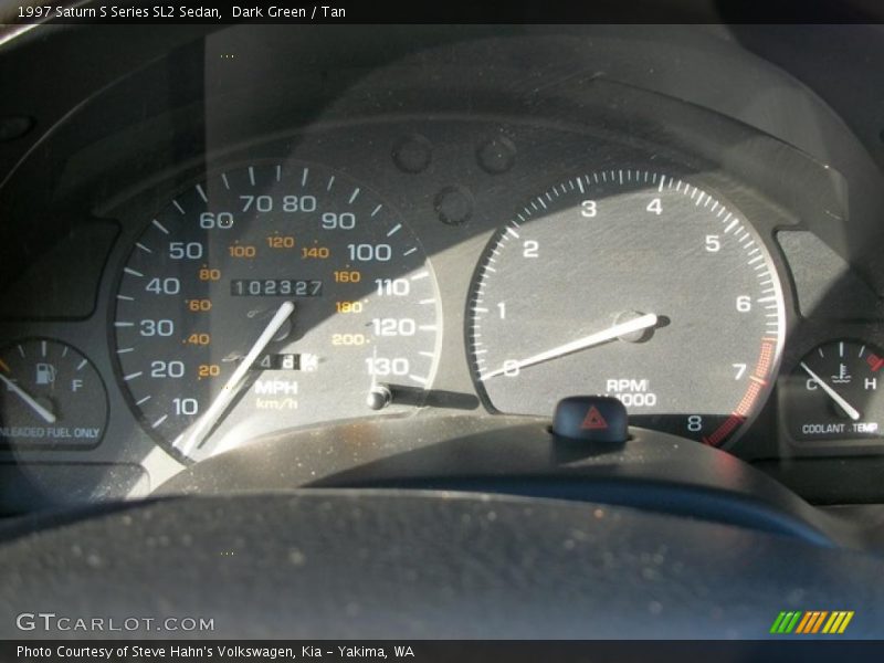Dark Green / Tan 1997 Saturn S Series SL2 Sedan