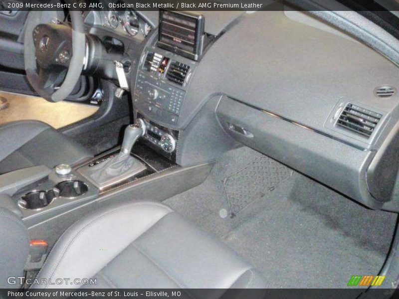Obsidian Black Metallic / Black AMG Premium Leather 2009 Mercedes-Benz C 63 AMG