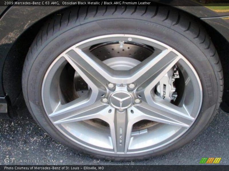 Obsidian Black Metallic / Black AMG Premium Leather 2009 Mercedes-Benz C 63 AMG