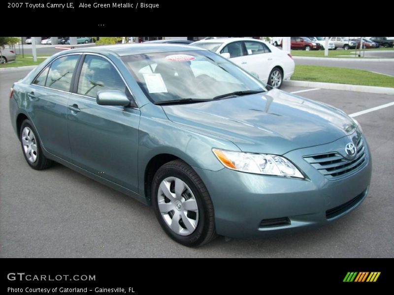 Aloe Green Metallic / Bisque 2007 Toyota Camry LE