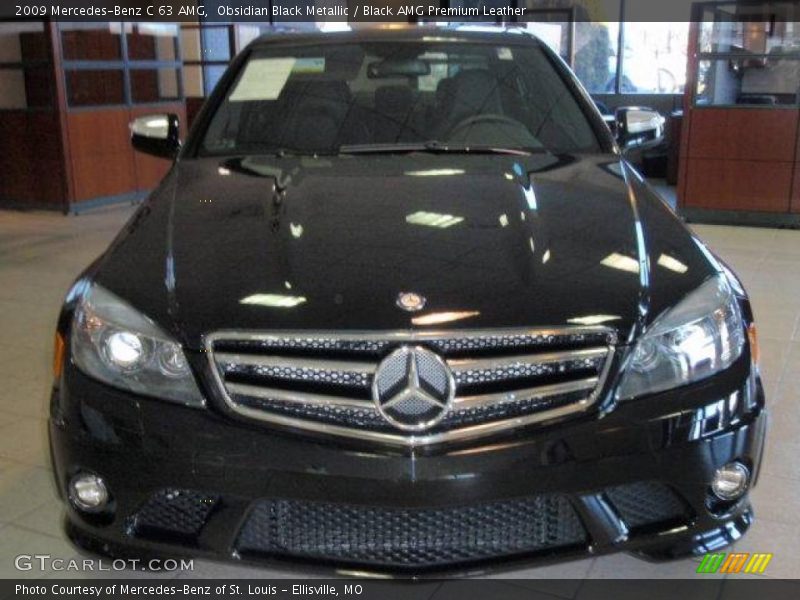 Obsidian Black Metallic / Black AMG Premium Leather 2009 Mercedes-Benz C 63 AMG