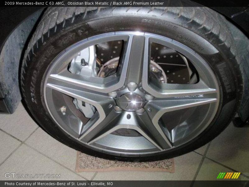 Obsidian Black Metallic / Black AMG Premium Leather 2009 Mercedes-Benz C 63 AMG