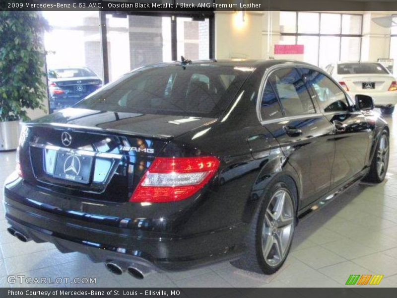 Obsidian Black Metallic / Black AMG Premium Leather 2009 Mercedes-Benz C 63 AMG