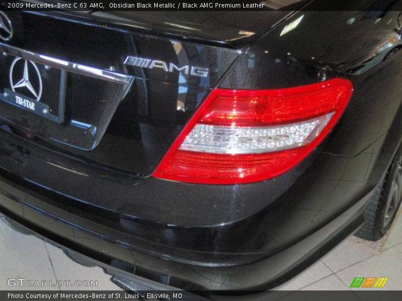 Obsidian Black Metallic / Black AMG Premium Leather 2009 Mercedes-Benz C 63 AMG