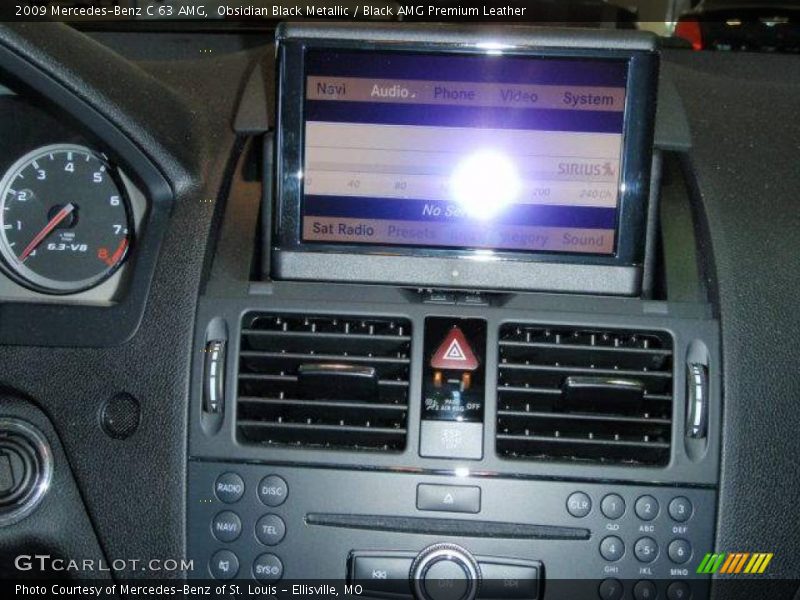 Obsidian Black Metallic / Black AMG Premium Leather 2009 Mercedes-Benz C 63 AMG
