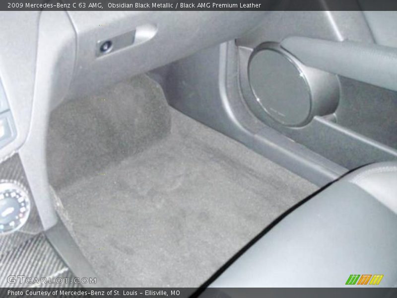 Obsidian Black Metallic / Black AMG Premium Leather 2009 Mercedes-Benz C 63 AMG