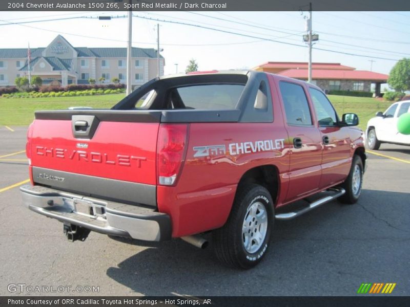 Sport Red Metallic / Dark Charcoal 2004 Chevrolet Avalanche 1500 Z66
