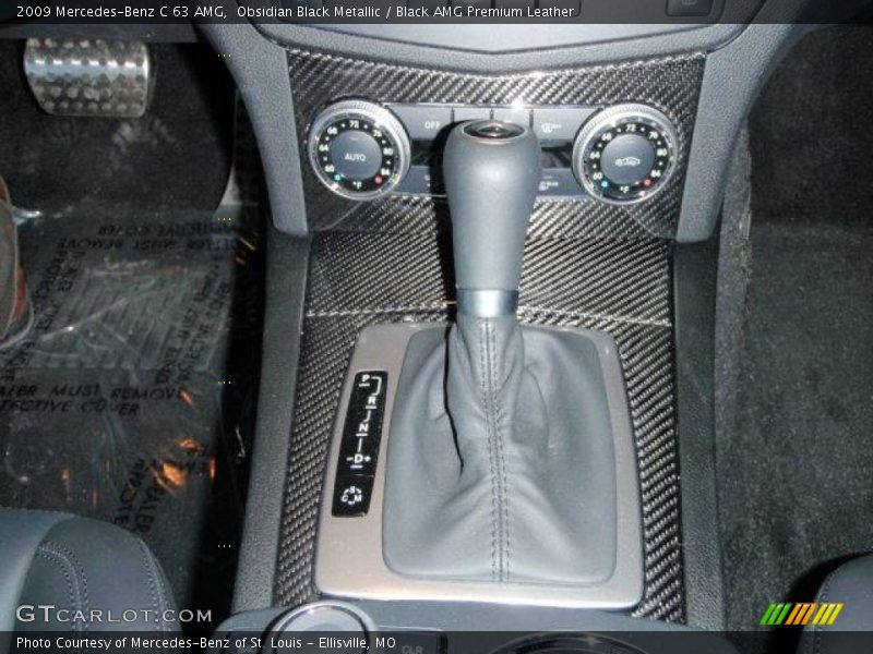 Obsidian Black Metallic / Black AMG Premium Leather 2009 Mercedes-Benz C 63 AMG