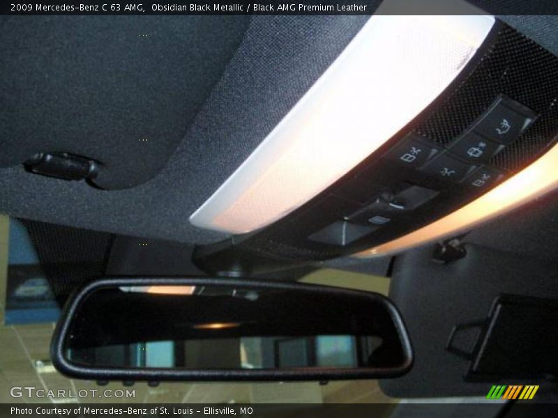 Obsidian Black Metallic / Black AMG Premium Leather 2009 Mercedes-Benz C 63 AMG
