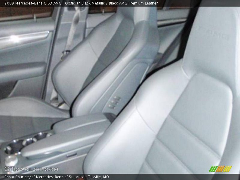 Obsidian Black Metallic / Black AMG Premium Leather 2009 Mercedes-Benz C 63 AMG