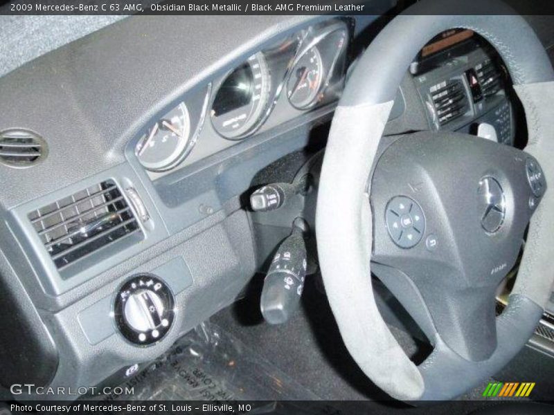 Obsidian Black Metallic / Black AMG Premium Leather 2009 Mercedes-Benz C 63 AMG